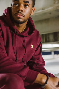 Smooth Maroon Hoodie PRLS APPAREL